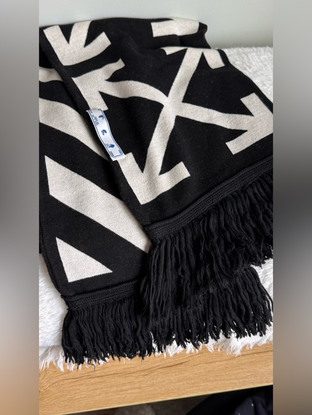 Off-White Cashmere Scarf